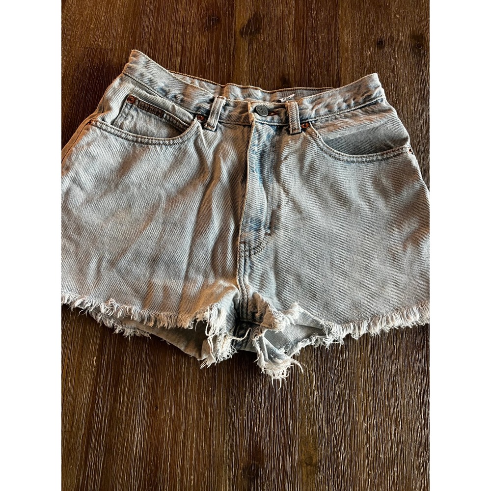 Vintage Calvin Klein Jeans High Waisted Denim Shorts Light Wash Made in USA 7